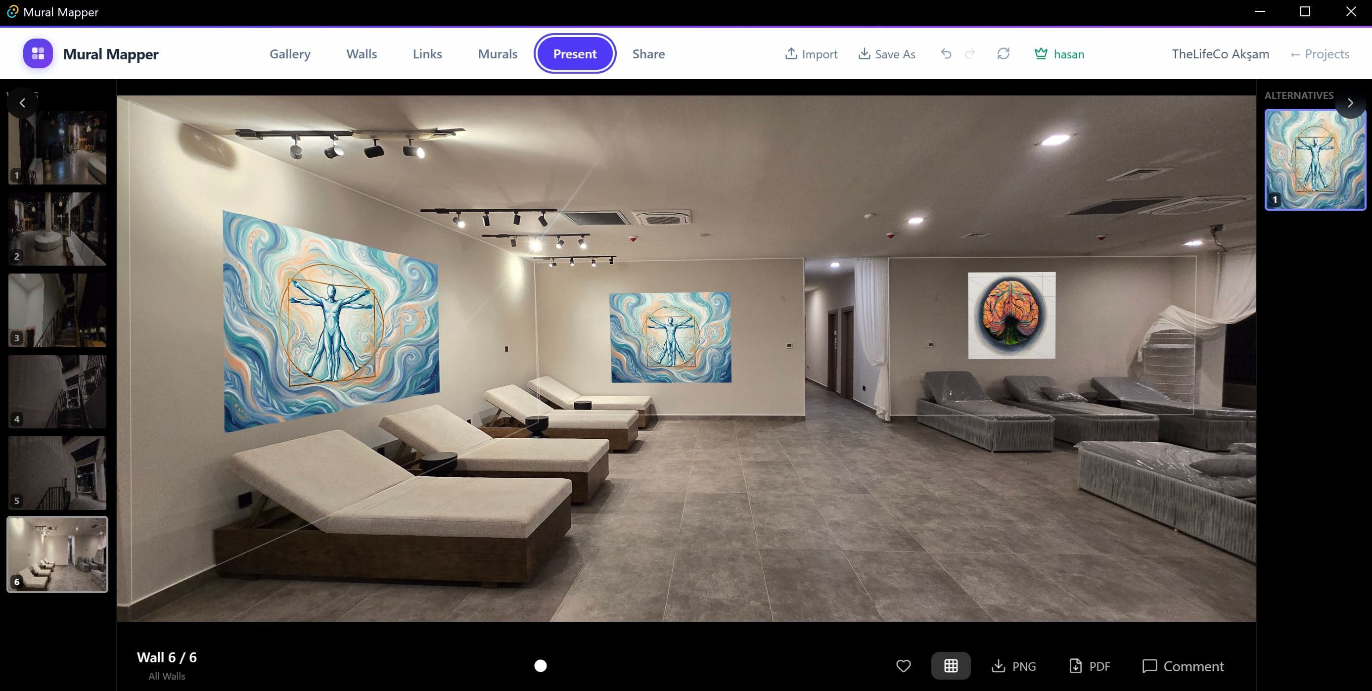 Mural Mapper — present murals with perspective-correct rendering on real walls